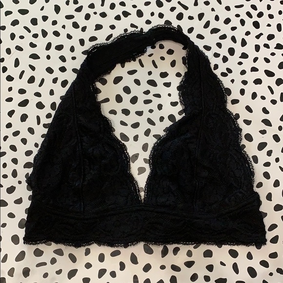 Urban Outfitters Other - UO Out From Under Black Lace Halter Bralette